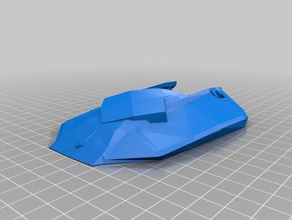 cubierta de la cabeza gps caja - forma cuadrada diamante orientación plegable drone marco mavic clon La impresión en 3d dji 3d print model - Mito3D