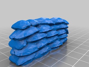 opendungeontiles saco de areia barracade brinquedo & acessórios para jogos dnd mini em miniatura 3d print model - Mito3D