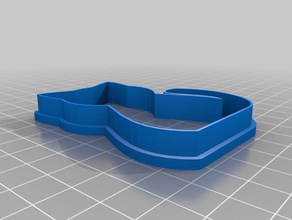 kitty cookie cutter kitchen & dining 3d print model - Mito3D