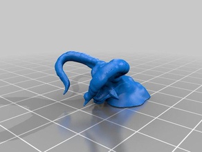 balrog cabeza v2 criaturas 3d print model - Mito3D