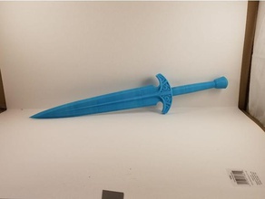 skyrim steel dagger improved all one print including connectors 3d printing 3d print model - Mito3D