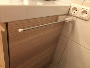 towel rail - modern design bathroom accessories hook holder 3d print model - Mito3D