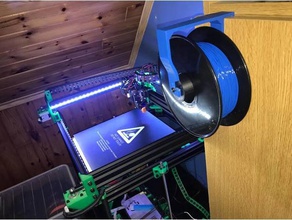 spool holder closet 3d printing filament 3d print model - Mito3D