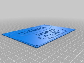 huysuz işareti komik işaret 3d print model - Mito3D