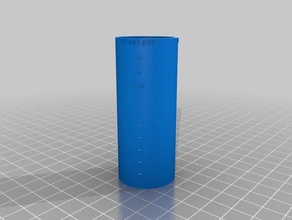 özelleştirilmiş ölçüm silindir benim ev gereçleri 3d print model - Mito3D