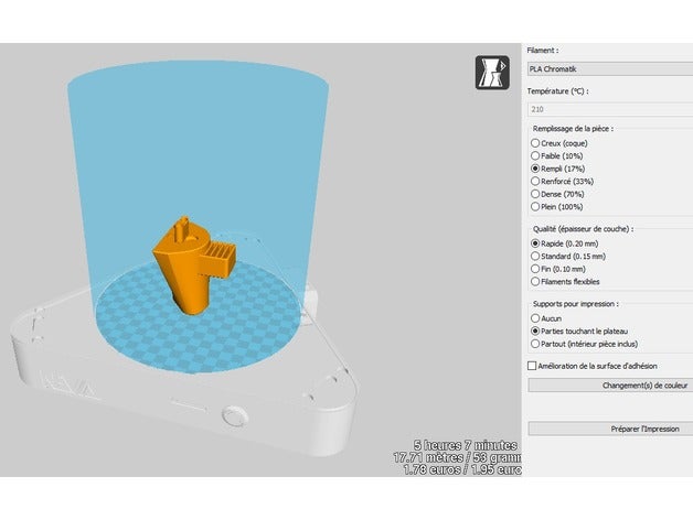porte carte sd haut pied Ankara dökün 3d yazıcı aksesuarları 3D print model - Mito3D
