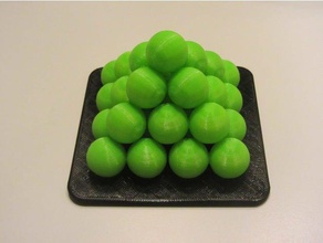 puzzle pyramide puzzles teaser de cerveau la décoration l'intelligence iq-test 3d print model - Mito3D