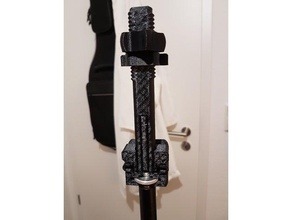 universal phone tripod mount remix camera clamp microphone stand screw 3d print model - Mito3D