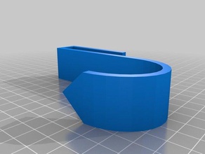 my customized over door hook bathroom 3d print model - Mito3D