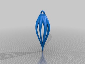 geometriche ornamento di natale l'albero albero ornamenti 3d print model - Mito3D