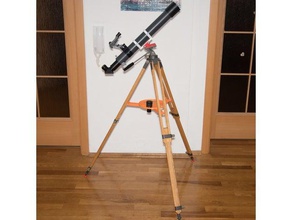 bois trépied de mise à niveau oculaire du télescope la plaque le bricolage l'astronomie créé freecad l'oculaire v017 fait 3d print model - Mito3D