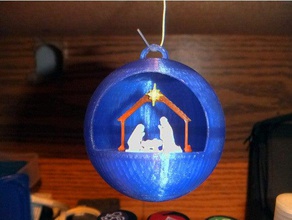natividad ornamento de la navidad decoración sagrada familia jesús 3d print model - Mito3D
