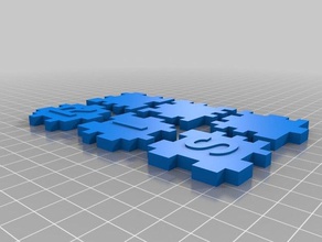 ris i puzzle su misura 3d print model - Mito3D