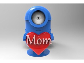 minion liebt Mama Skulpturen Liebe mom 3d print model - Mito3D