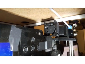 anet a8 boden instalação extrusora de montagem ventilador 40mm A impressão 3d fã atualização 3d print model - Mito3D