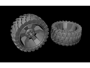 rueda de 3mm pincho vehículos 3d print model - Mito3D