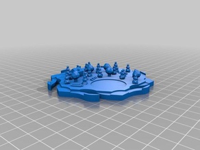 catan, um jogo de tabuleiro azulejos, madeira serrada jogos catan 3d print model - Mito3D