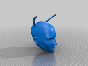 female andorian head sculpt toy & game accessories 3d print model - Mito3D