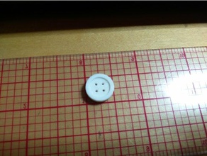 1 2 inch 4-holed button accessories shirt 3d print model - Mito3D
