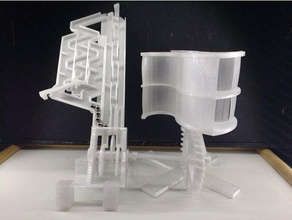 wind Marmor Maschine mechanische Spielzeuge die Automatisierung Zahnräder ausgeführt Marmor-track mechanisch ist Treppen 3d print model - Mito3D