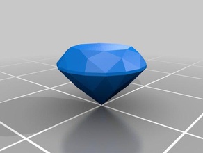 Edelstein Diamant Schmuck diamond gem 3d print model - Mito3D