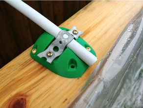 pvc tubing clamp bracket outdoor & garden 3d print model - Mito3D