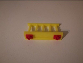 yellow playmobil fence toy & game accessories 3d print model - Mito3D