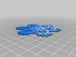 snowflake ealc - 14 interactive art customized 3d print model - Mito3D