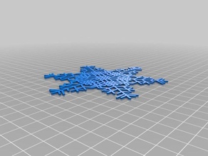snowflake ealc - 11 interactive art customized 3d print model - Mito3D