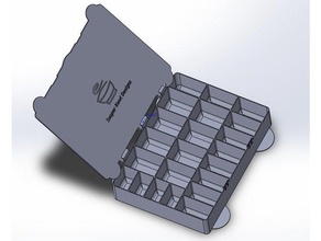 small bolt screw storage box diy lid nut sort 3d print model - Mito3D