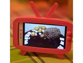 phone holder tv mobile smartphone 3d print model - Mito3D