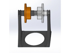 another filament spool holder 3d printer accessories hatchbox tevo tarantula 3d print model - Mito3D