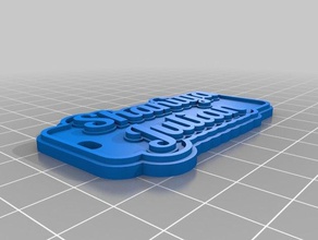 shaniya llaveros personalizado 3d print model - Mito3D