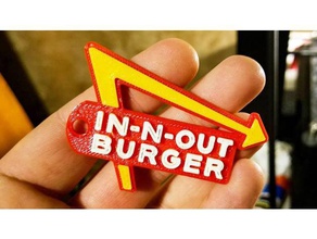 in-n-out burger trousseau de clés L'impression 3d un 3d print model - Mito3D