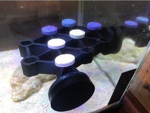 coral frag rack angolo hobby l'acquario il corallo frag-plug 3d print model - Mito3D