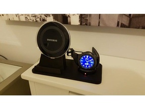 samsung galaxy gear s3 chargeur stand téléphone mobile 3d print model - Mito3D
