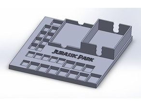 jurassic park game card holder games 3d print model - Mito3D