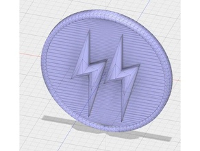reverse flash tierra x en el pecho emblema La impresión 3d cosplay dc comics 3d print model - Mito3D