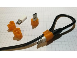 l'usb type-c adaptateur de clip téléphone mobile 3d print model - Mito3D