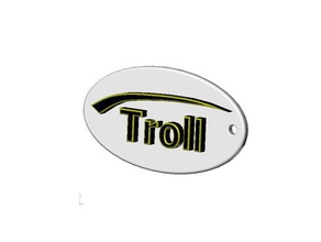 troll logo keyring signs & logos 3d print model - Mito3D