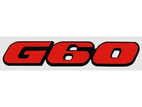emblema vw golf corrado g60 a indústria automotiva 3d print model - Mito3D