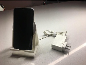 ikea rallen-Ladegerät-dock Handy Ladegerät lade-dock - Ladestation hack iphone iphone-x x stehen qi-Ladegerät rallen 3d print model - Mito3D