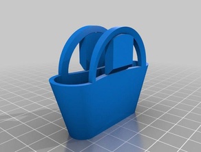 my customized barbie hand bag toy & game accessories 3d print model - Mito3D