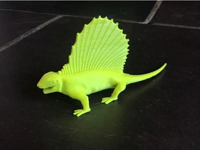 dimetrodon animals dinosaur notadinosaur paleontology permian 3d print model - Mito3D
