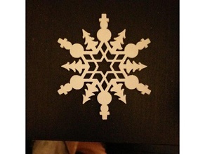 winter snowflake decor holiday ornament snowflake