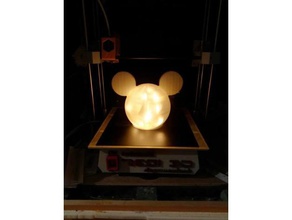 lampe mickey oreille piastra giochi e giocattoli 3d print model - Mito3D