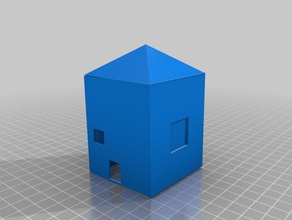 a casa A impressão 3d do agregado familiar 3d print model - Mito3D