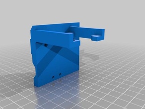 anet a8 laser bracket - rear mount v2 3d printer parts 3d print model - Mito3D