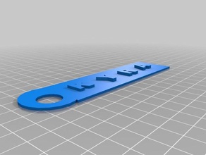 keychain 3 3d printing stl 3d print model - Mito3D
