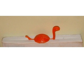 nessie bookmark hobby 3dprintable book cool easy fast fun loch ness monster reading sketchup 3d print model - Mito3D